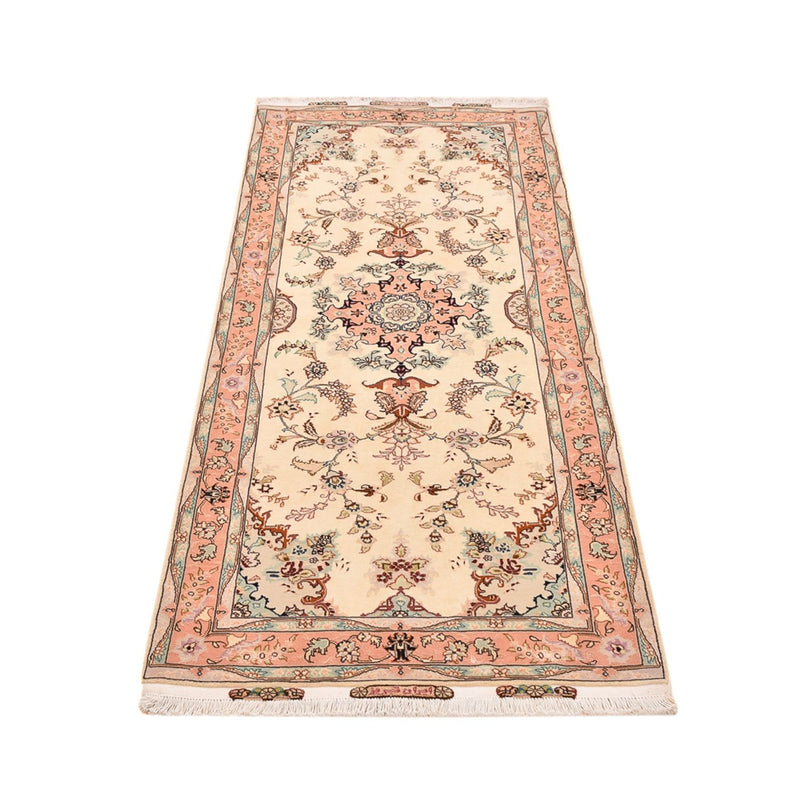 Loper Perzisch tapijt - Tabriz - Royal - 210 x 81 cm - beige