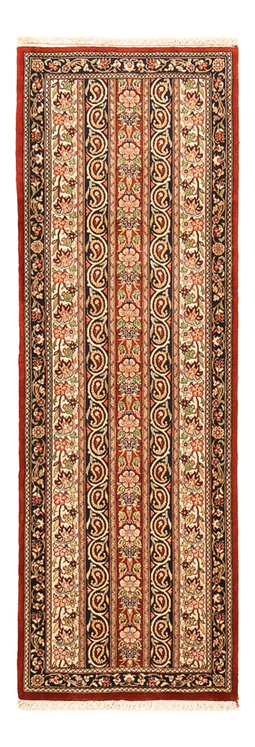 Loper Perzisch tapijt - Ghom - Koninklijk - 156 x 55 cm - donker beige