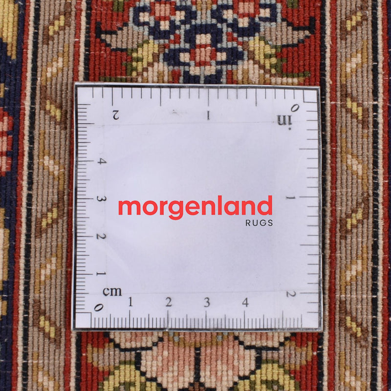 Loper Perzisch tapijt - Ghom - Koninklijk - 156 x 55 cm - donker beige