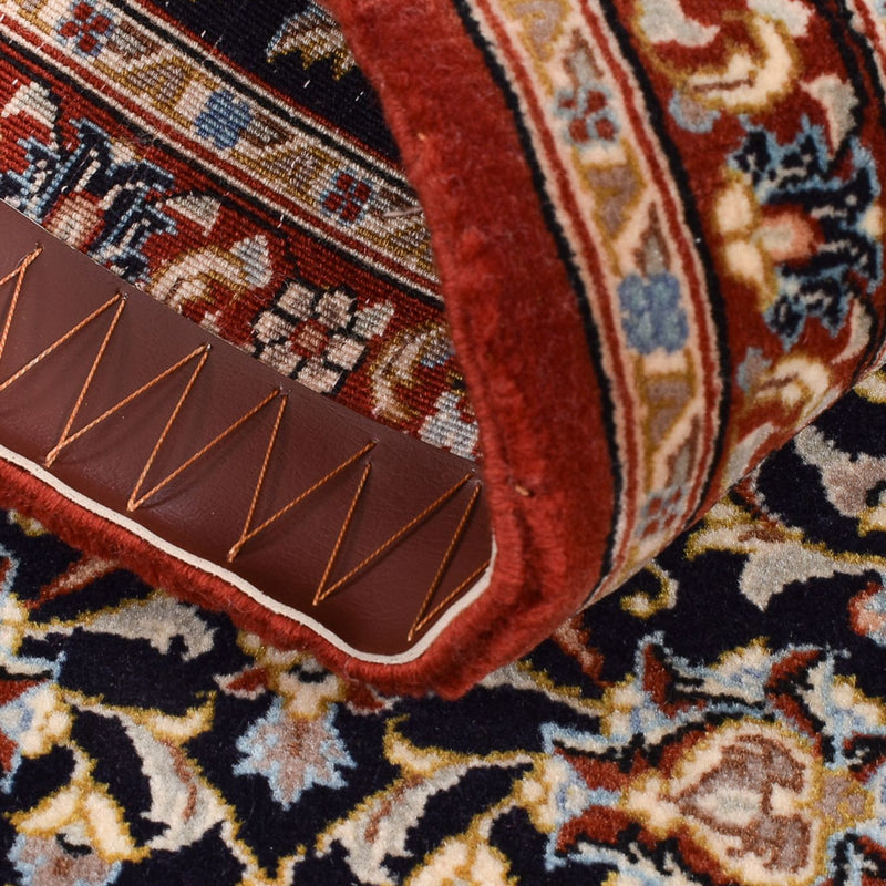 Loper Perzisch tapijt - Ghom - Koninklijk - 155 x 55 cm - donkerblauw