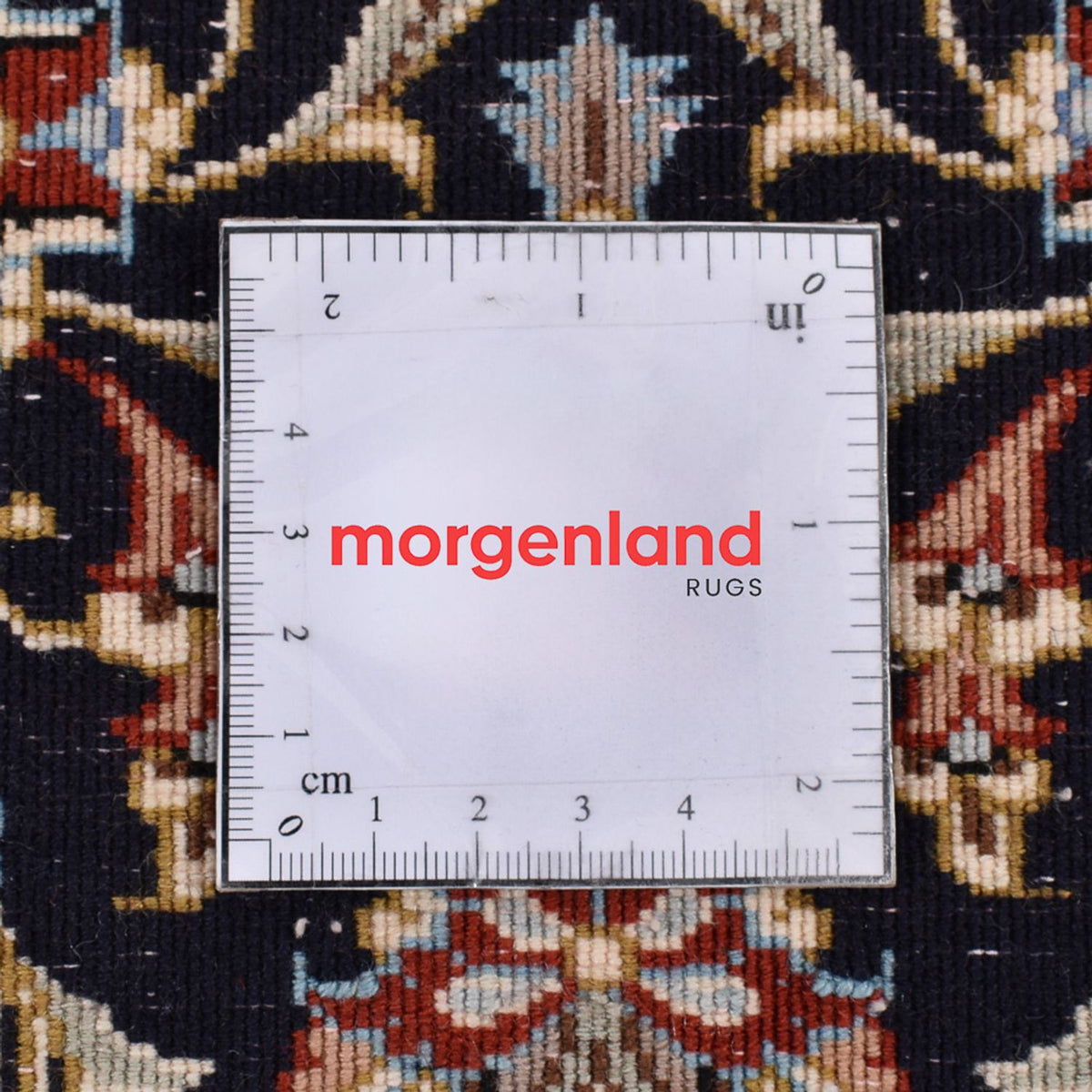 Loper Perzisch tapijt - Ghom - Koninklijk - 155 x 55 cm - donkerblauw