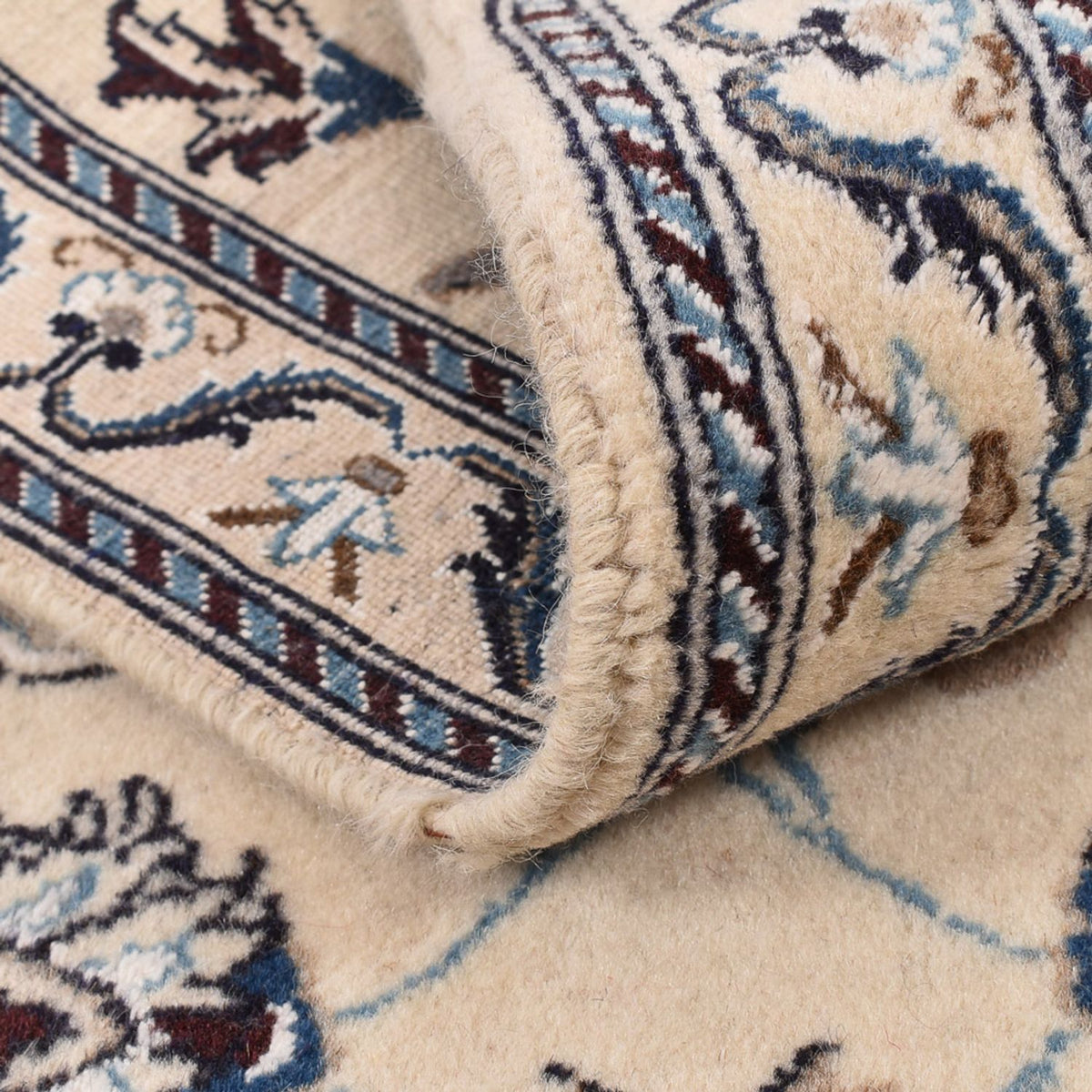 Loper Perzisch tapijt - Nain - Koninklijk - 195 x 60 cm - crème