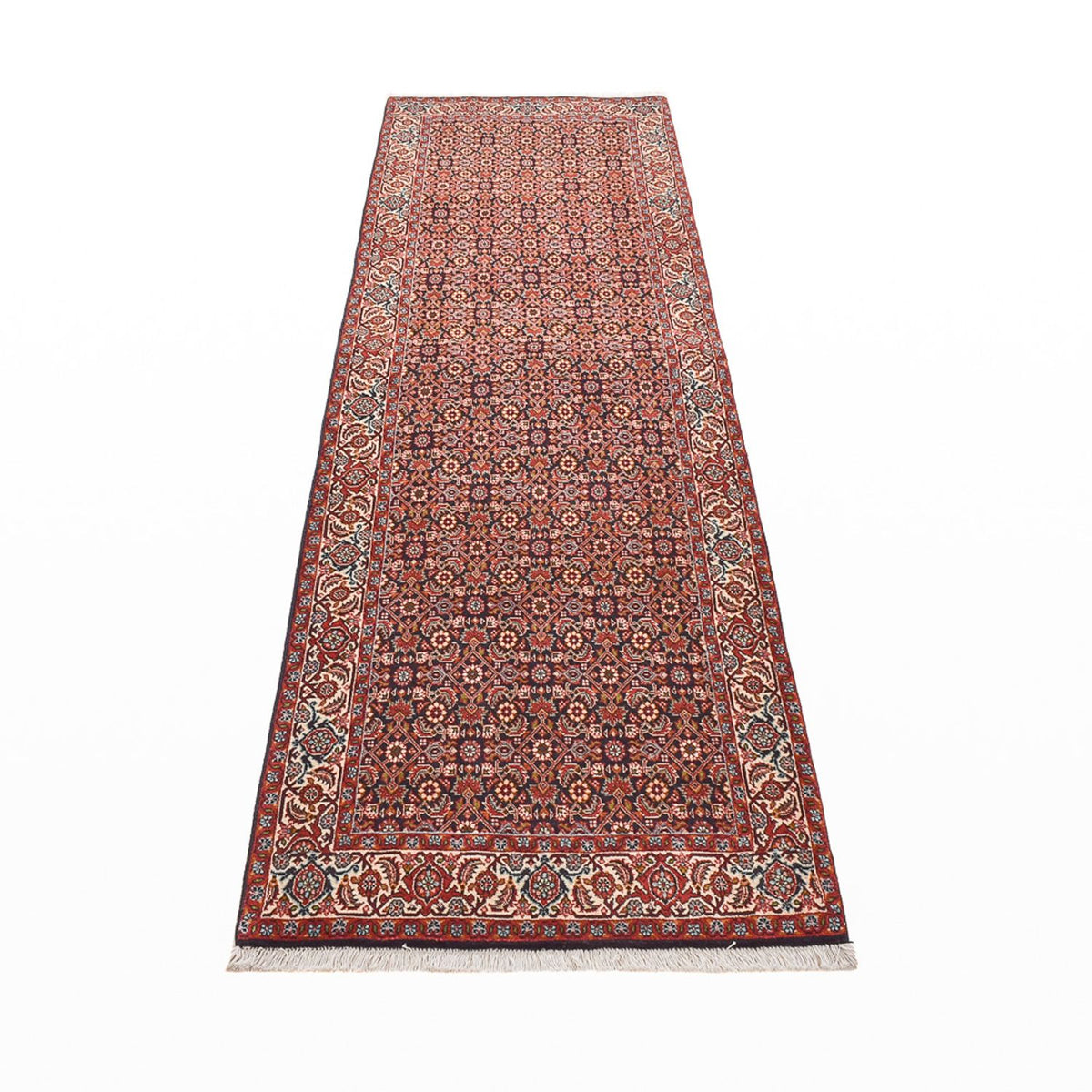 Loper Perzisch tapijt - Bijar - 296 x 87 cm - roest