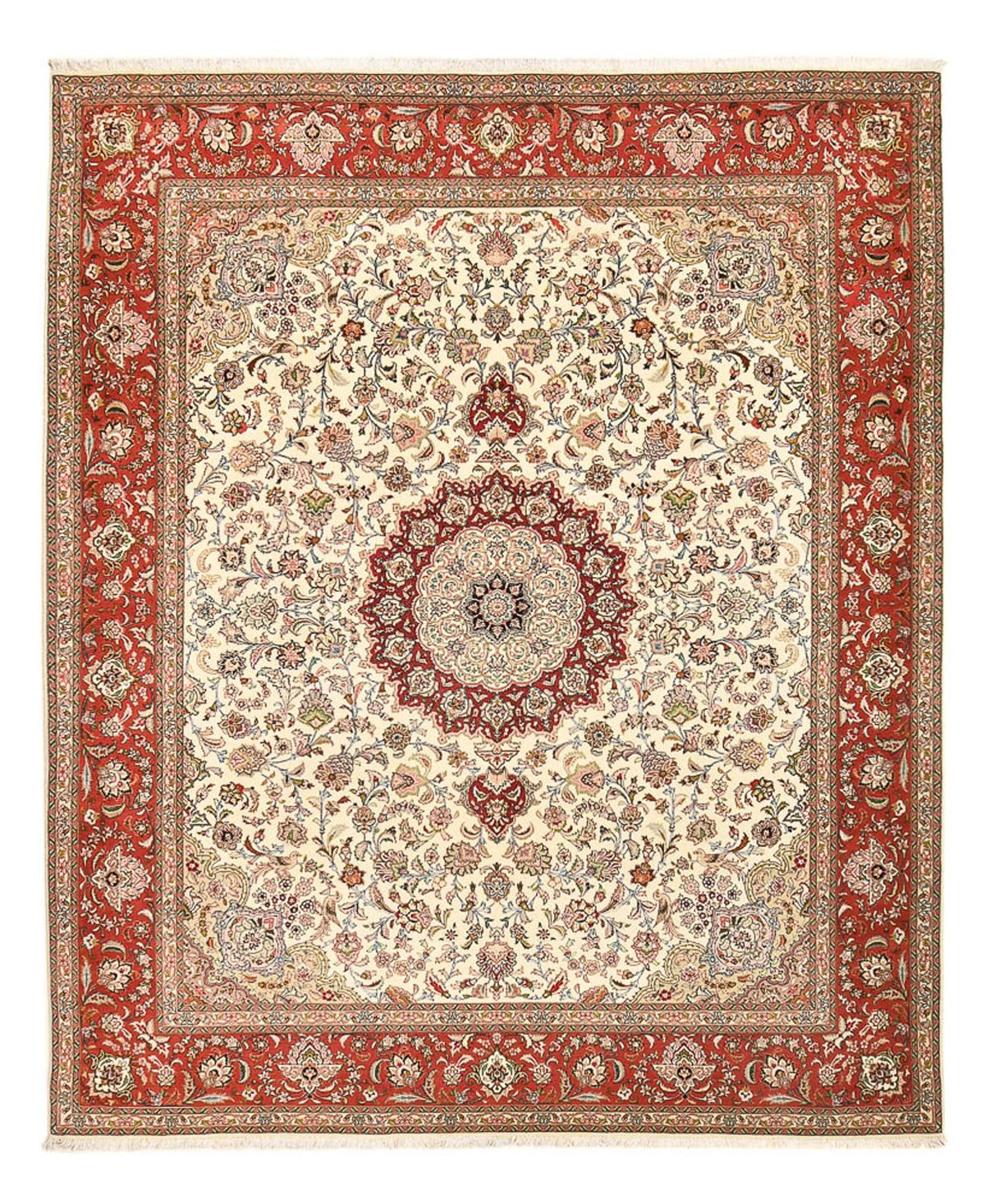 Perzisch tapijt - Tabriz - Royal - 302 x 248 cm - zand