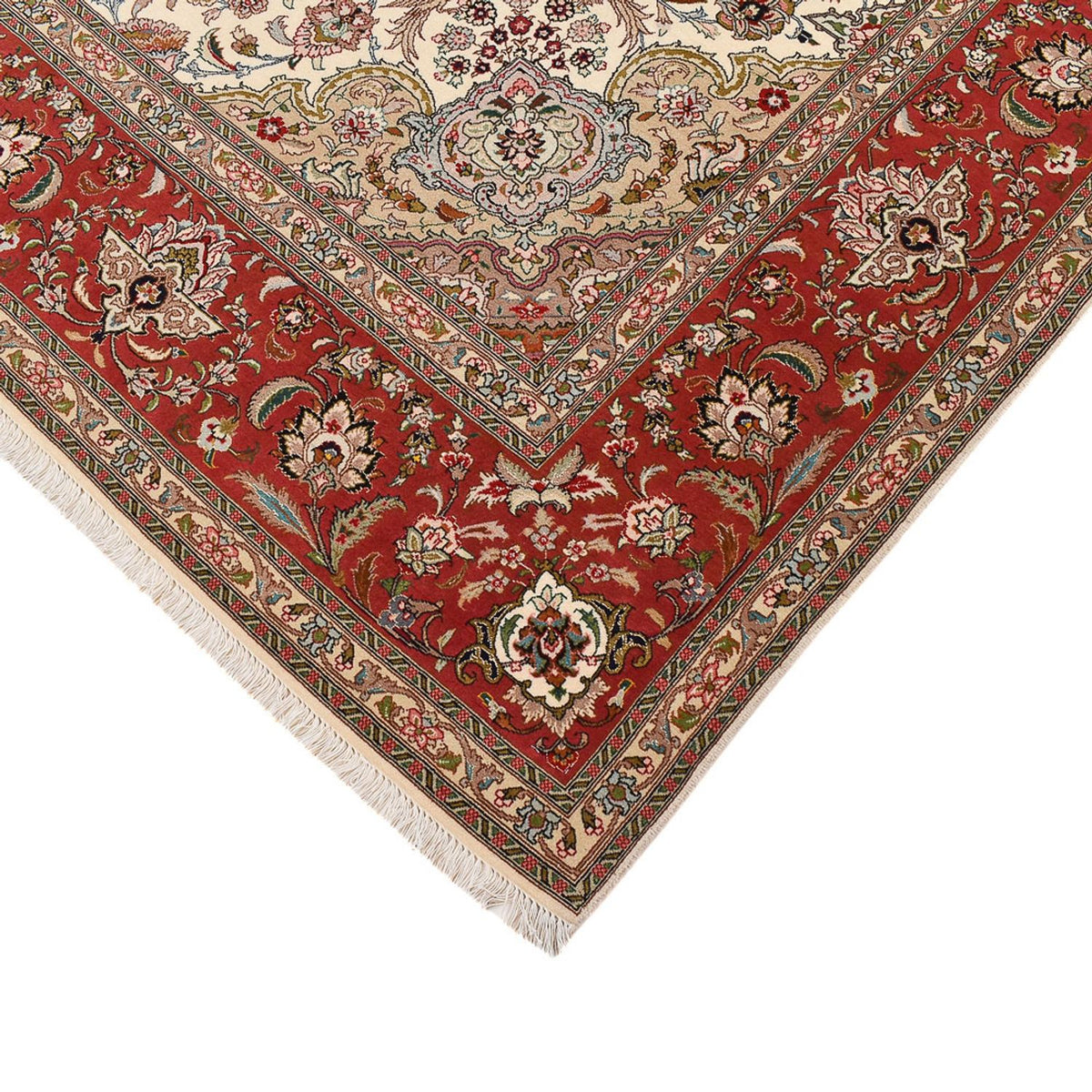 Perzisch tapijt - Tabriz - Royal - 302 x 248 cm - zand
