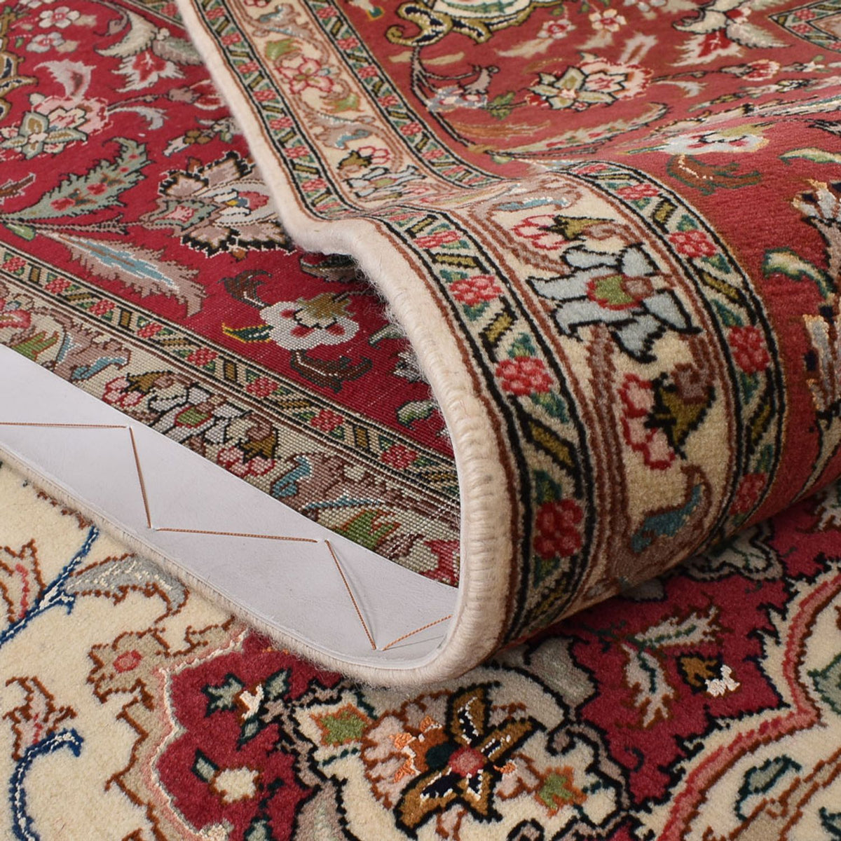 Perzisch tapijt - Tabriz - Royal - 302 x 248 cm - zand