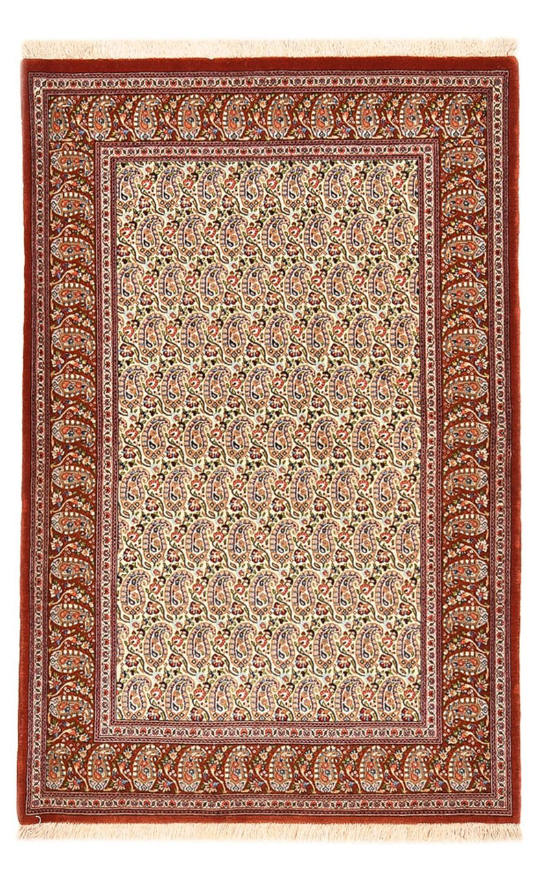 Perzisch tapijt - Ghom - Koninklijk - 157 x 101 cm - licht beige