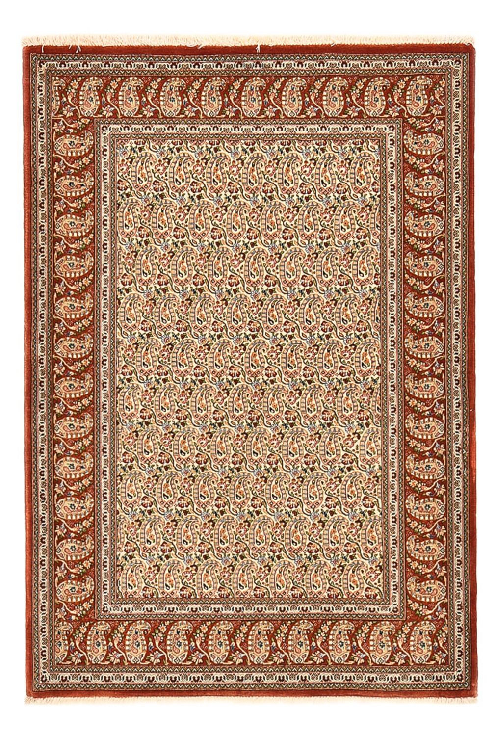 Perzisch tapijt - Ghom - Koninklijk - 150 x 105 cm - licht beige