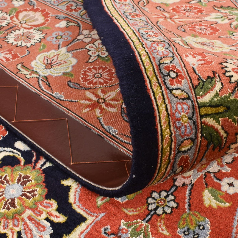 Perzisch tapijt - Ghom - Koninklijk - 227 x 140 cm - donkerblauw