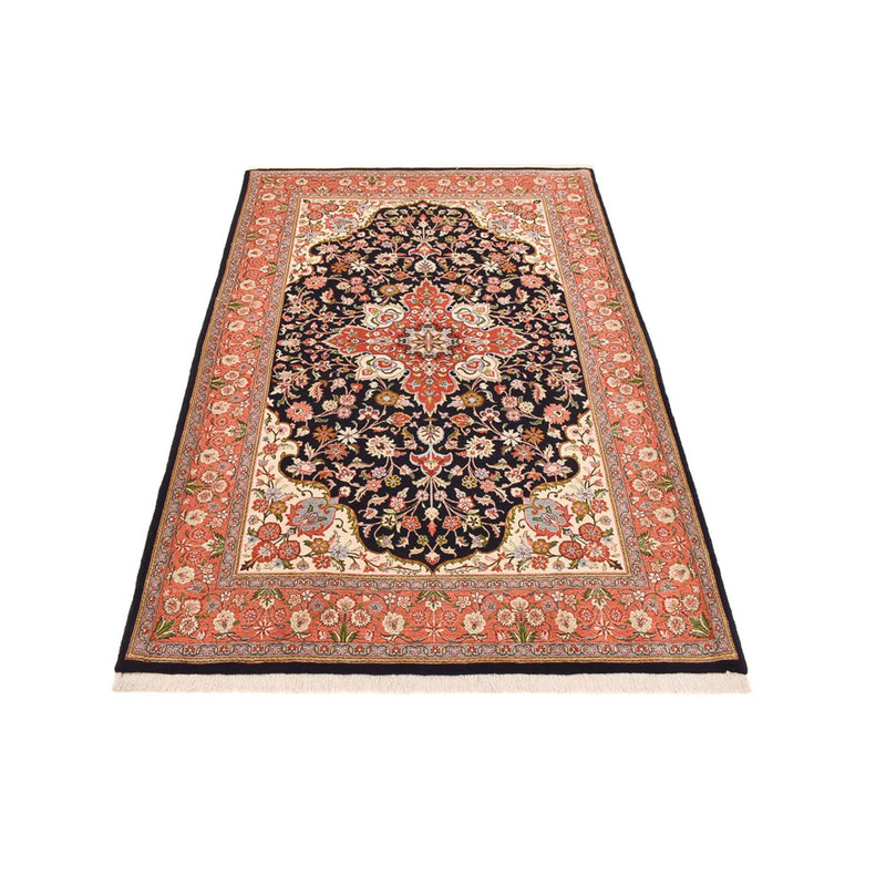 Perzisch tapijt - Ghom - Koninklijk - 227 x 140 cm - donkerblauw