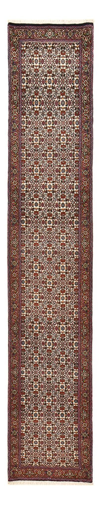 Loper Perzisch tapijt - Bijar - 392 x 76 cm - roest