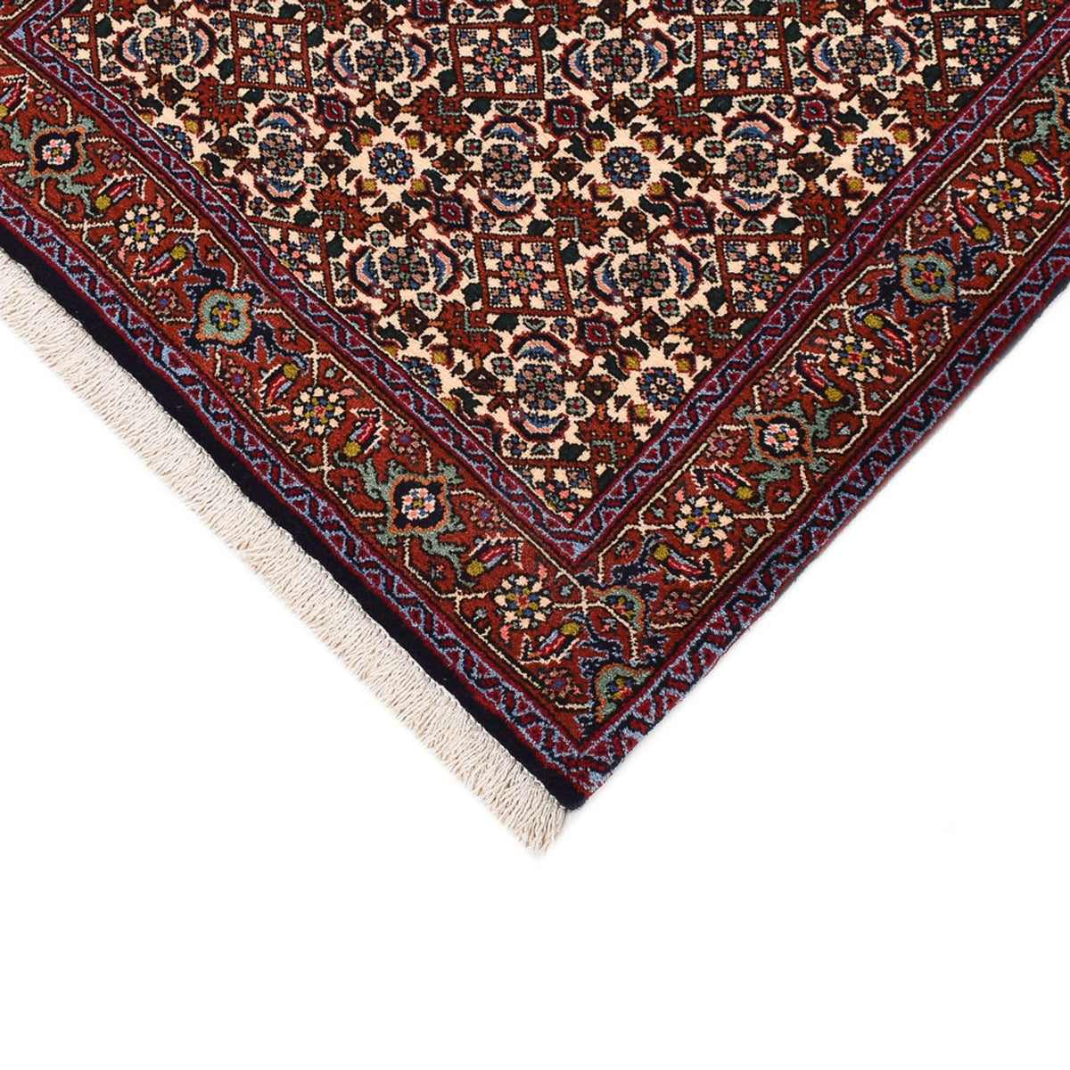 Loper Perzisch tapijt - Bijar - 392 x 76 cm - roest