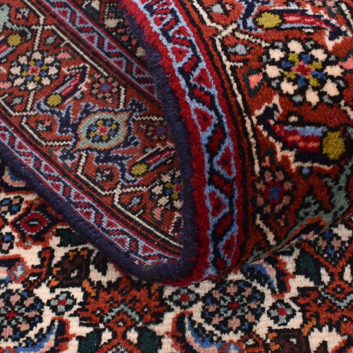 Loper Perzisch tapijt - Bijar - 392 x 76 cm - roest