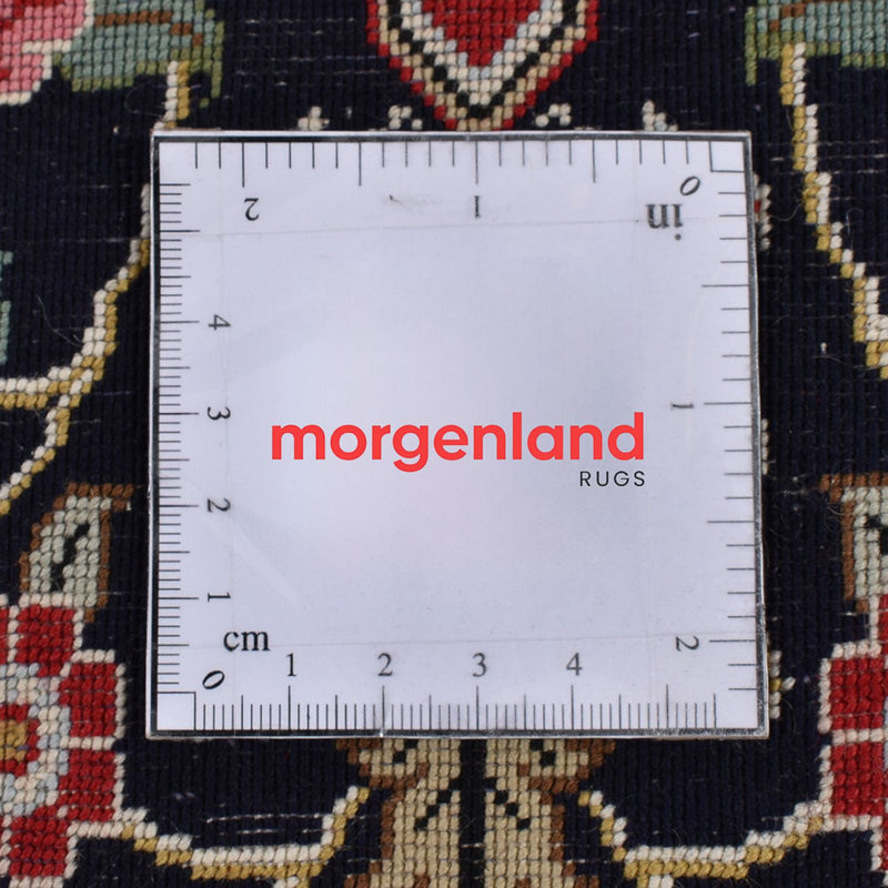 Loper Perzisch tapijt - Ghom - Koninklijk - 182 x 55 cm - donkerblauw