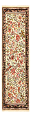 Loper Perzisch tapijt - Ghom - Koninklijk - 204 x 57 cm - beige
