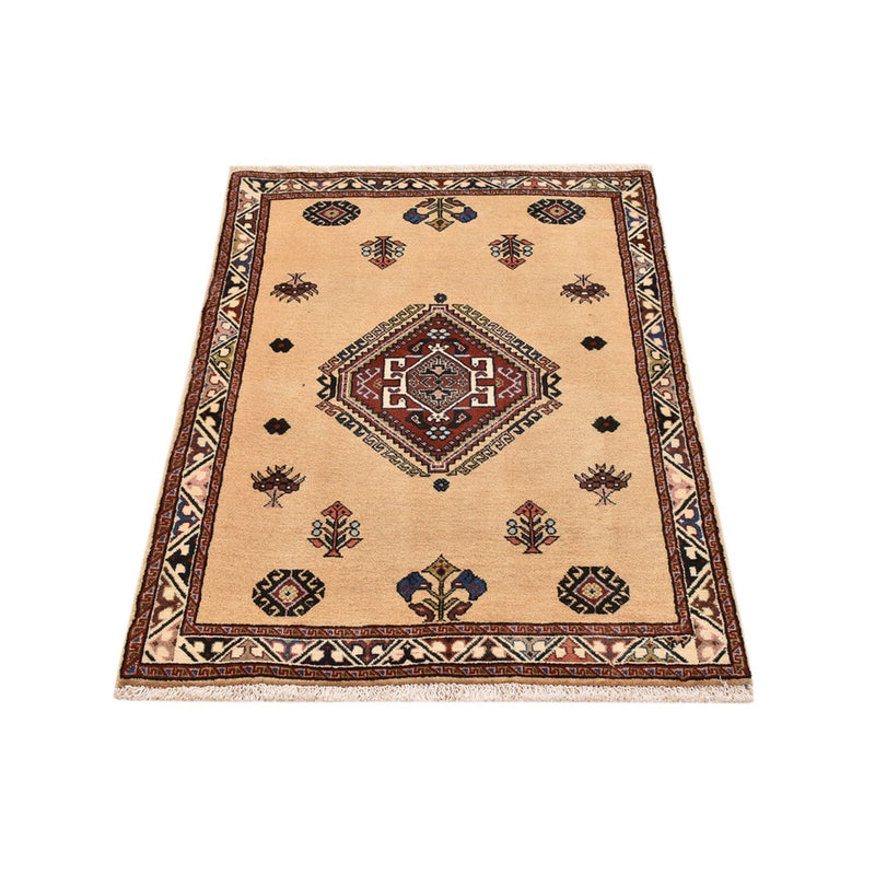 Gabbeh Tapijt - Kashkuli Perzisch - 125 x 80 cm - licht beige