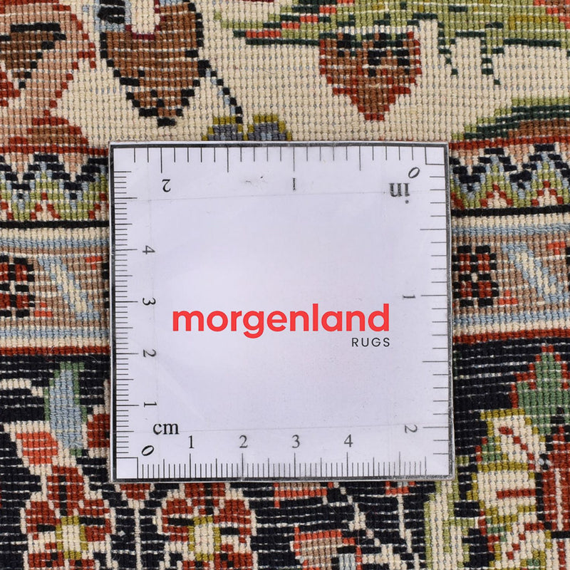 Loper Perzisch tapijt - Ghom - Koninklijk - 203 x 63 cm - licht beige