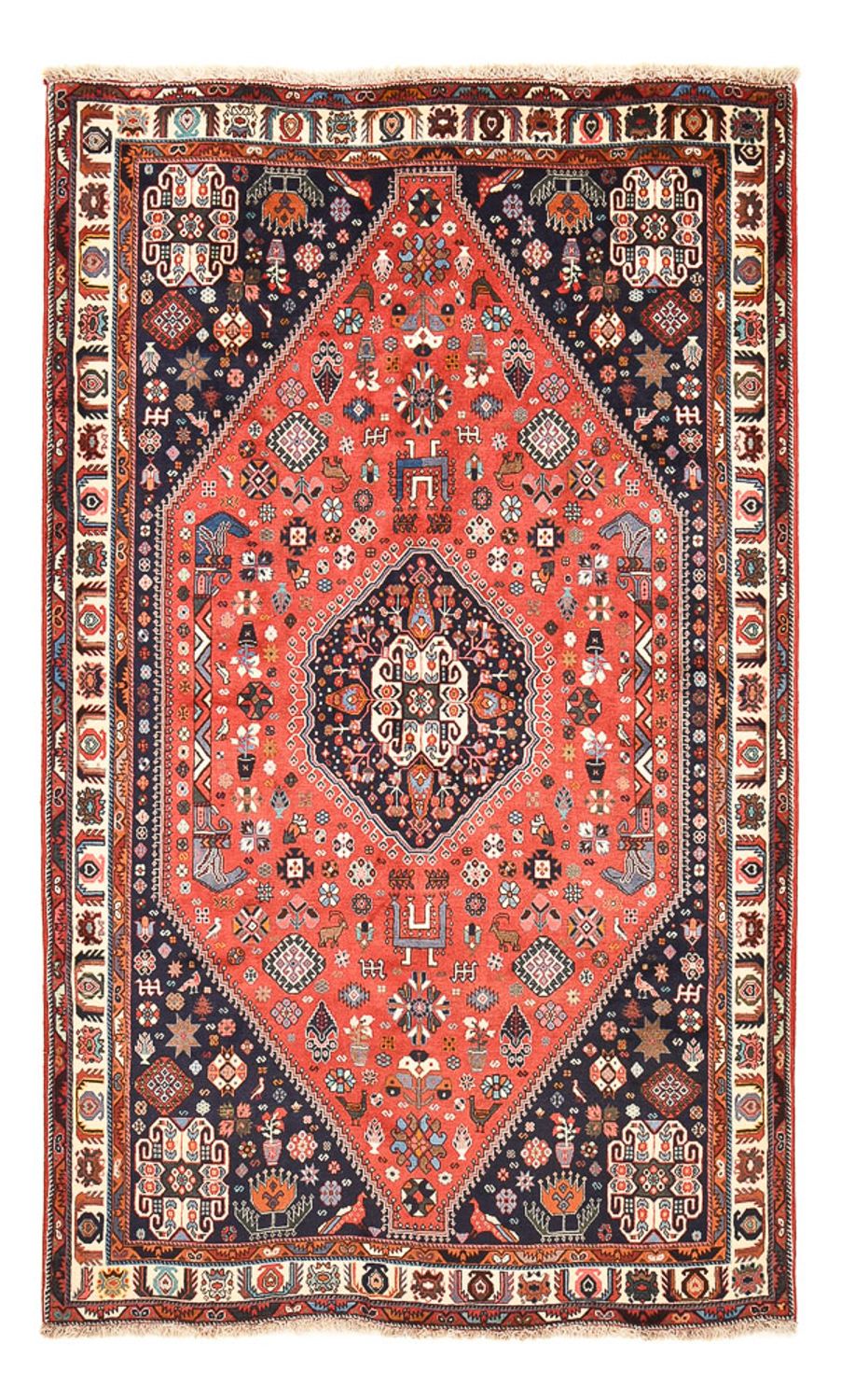 Gabbeh Tapijt - Kashkuli Perzisch - 255 x 155 cm - licht rood