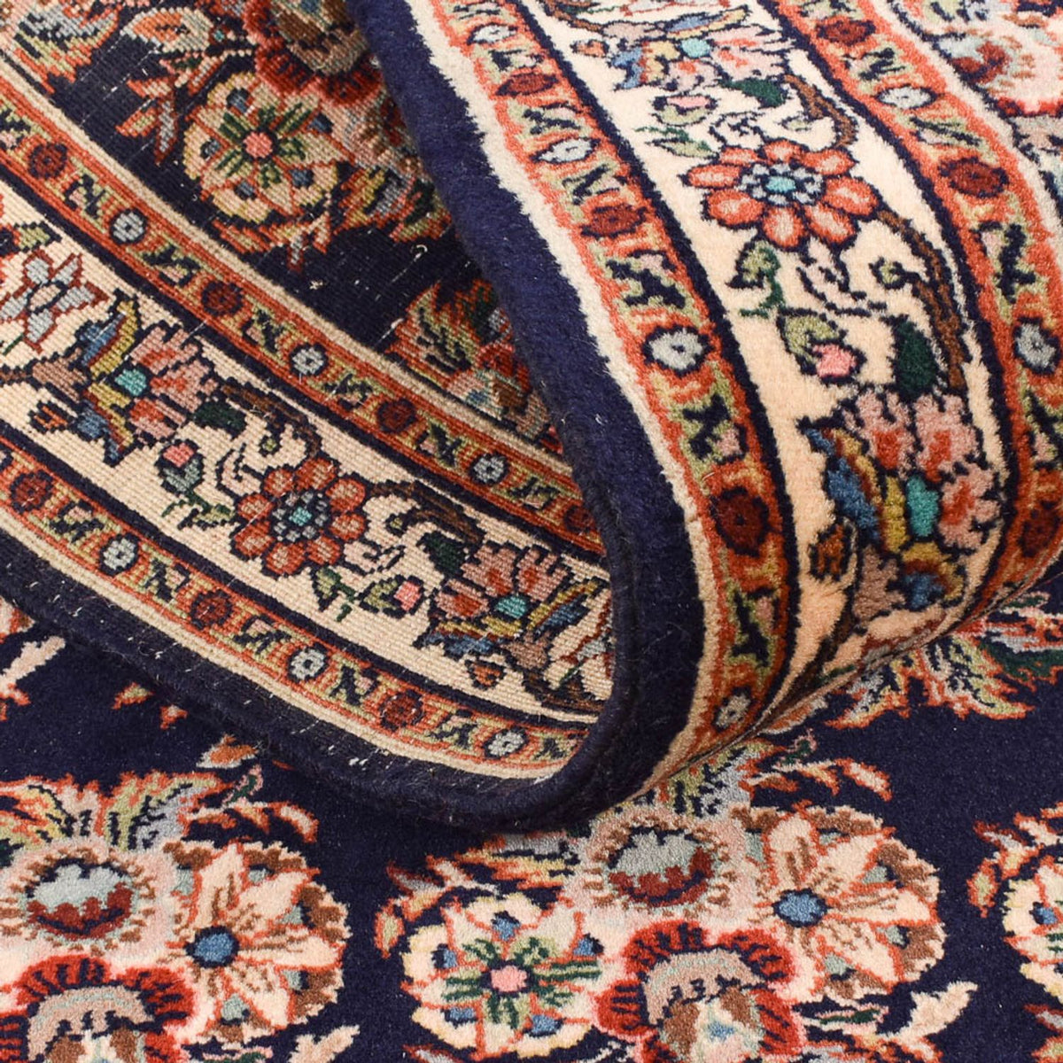 Loper Perzisch tapijt - Bijar - 242 x 72 cm - donkerblauw