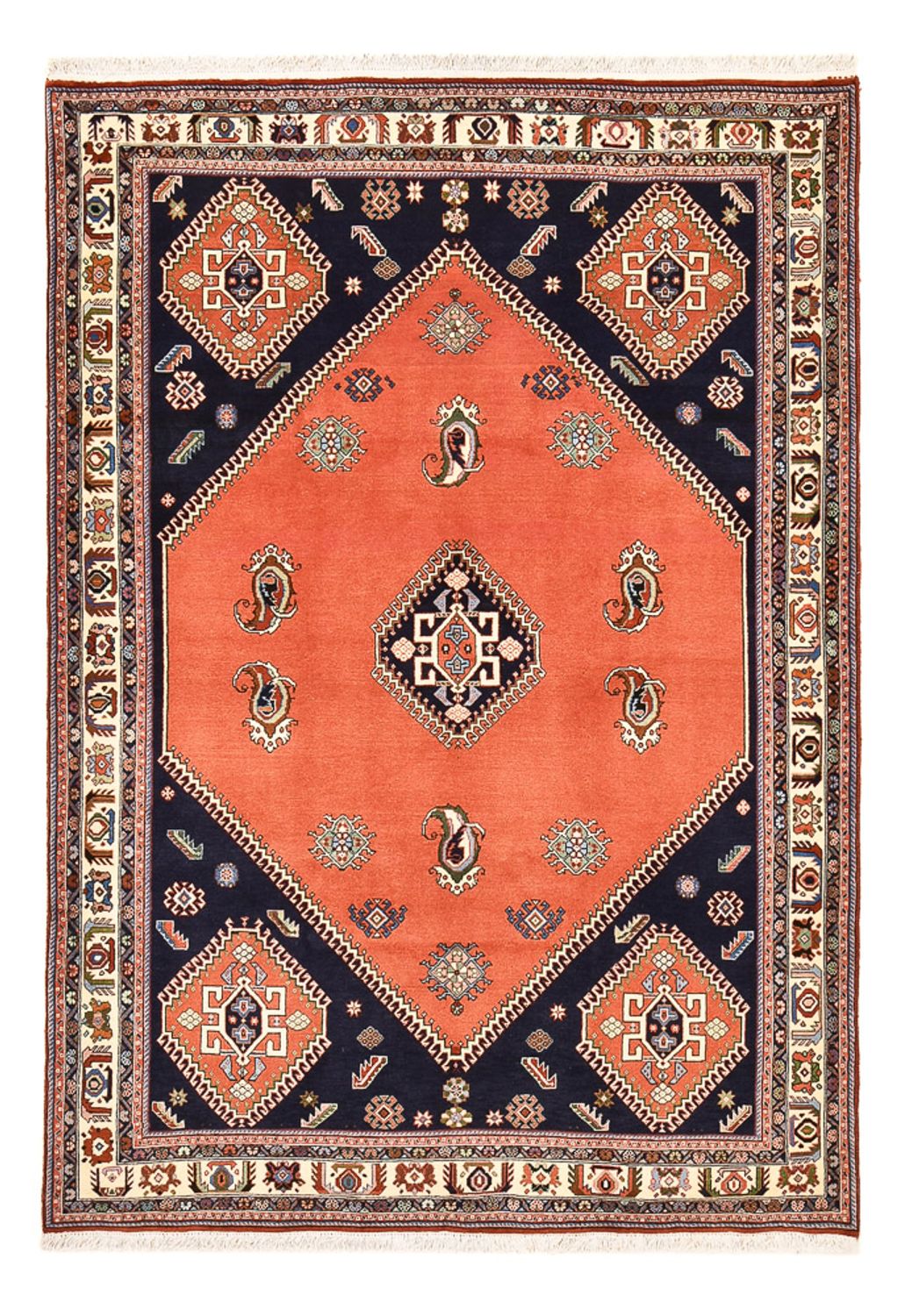 Gabbeh Tapijt - Kashkuli Perzisch - 245 x 168 cm - licht rood