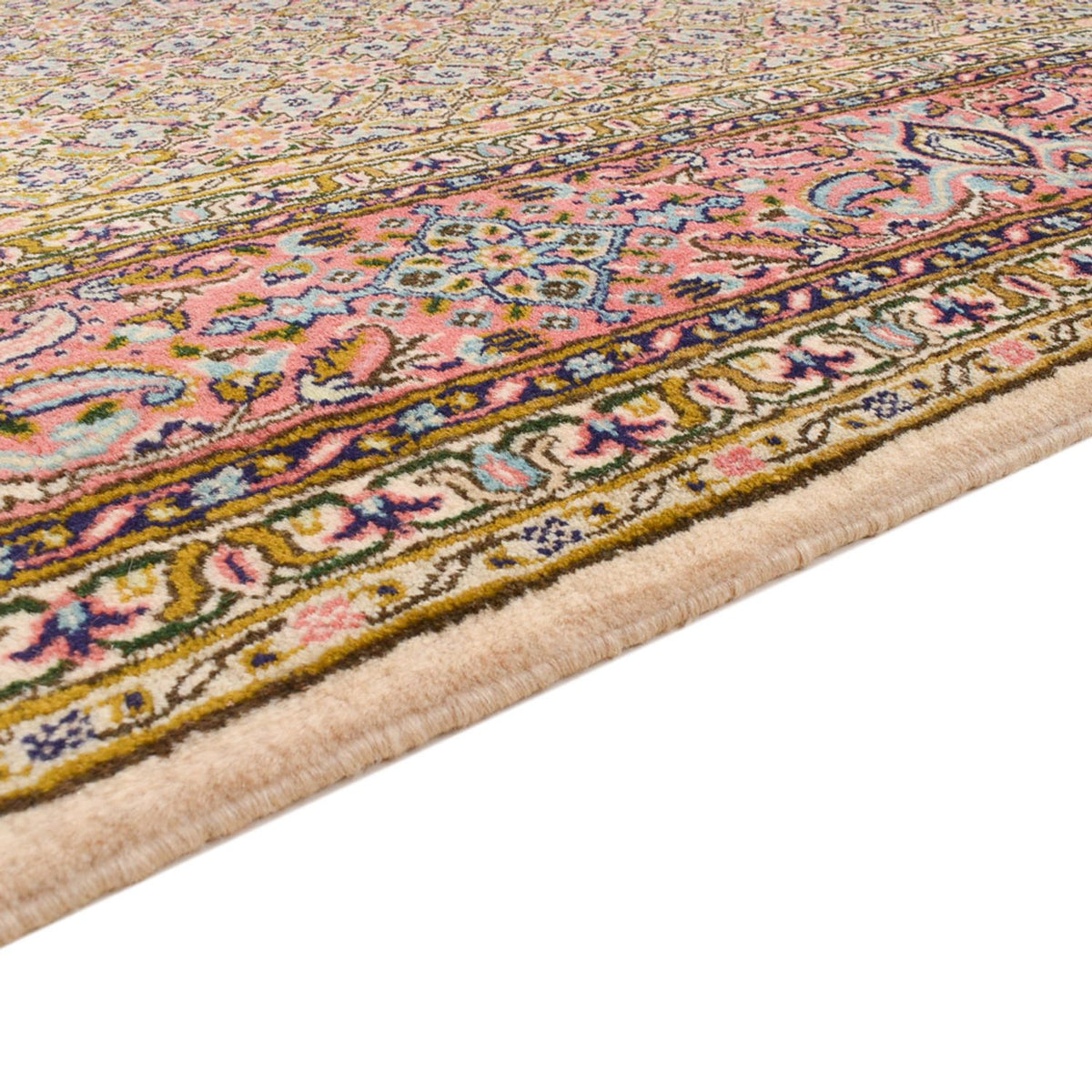 Loper Perzisch tapijt - Klassiek - 410 x 203 cm - donker beige