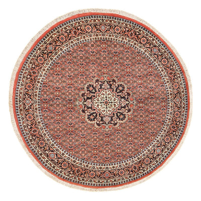 Perzisch tapijt - Bijar rond  - 150 x 150 cm - licht rood