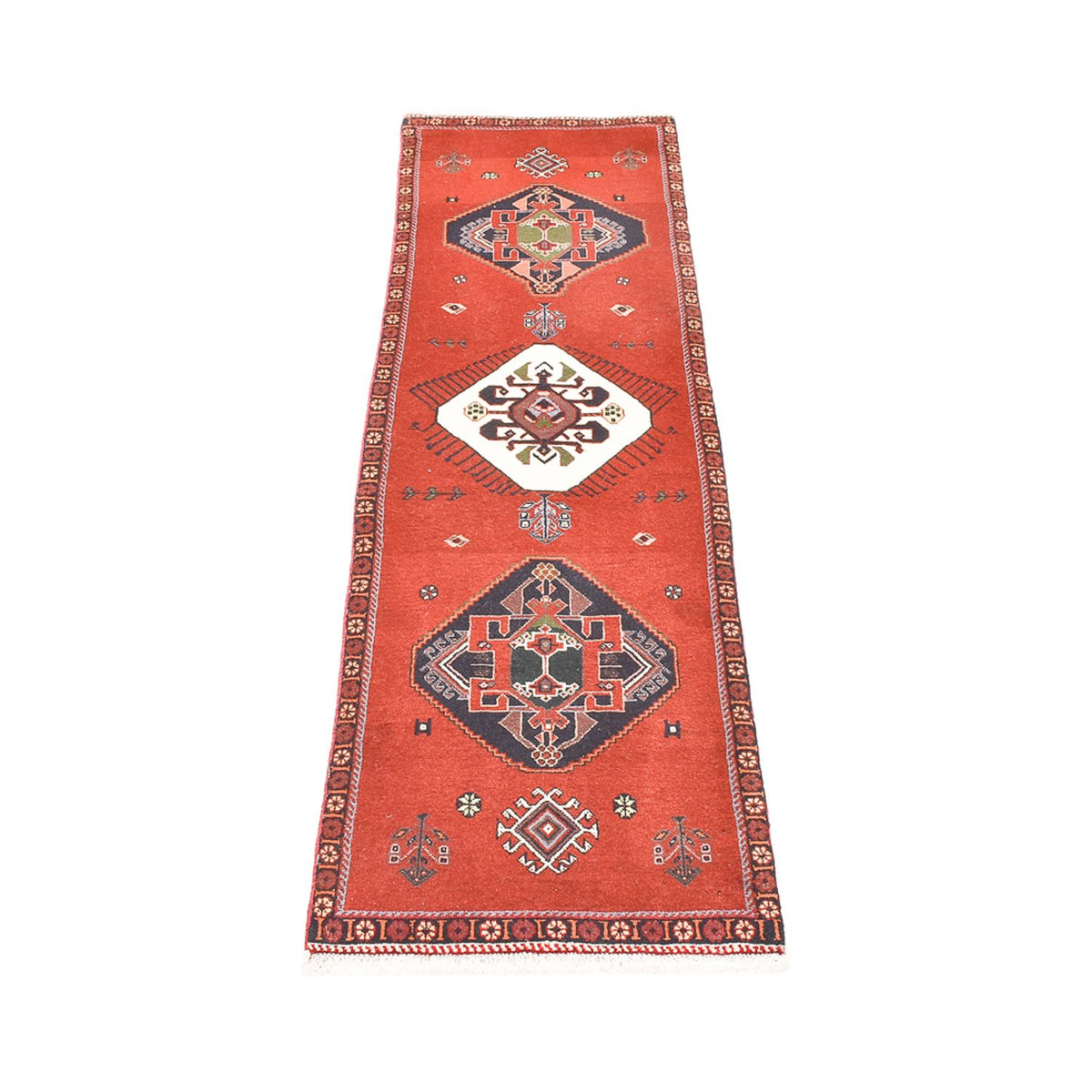 Loper Gabbeh Tapijt - Kashkuli Perzisch - 197 x 54 cm - rood