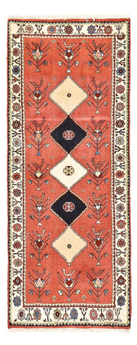 Loper Gabbeh Tapijt - Kashkuli Perzisch - 162 x 65 cm - licht rood