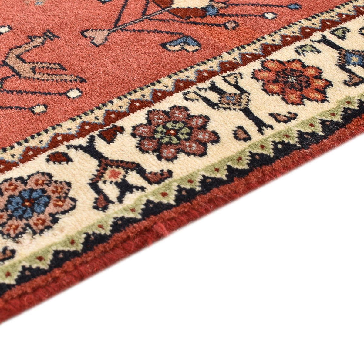 Loper Gabbeh Tapijt - Kashkuli Perzisch - 162 x 65 cm - licht rood