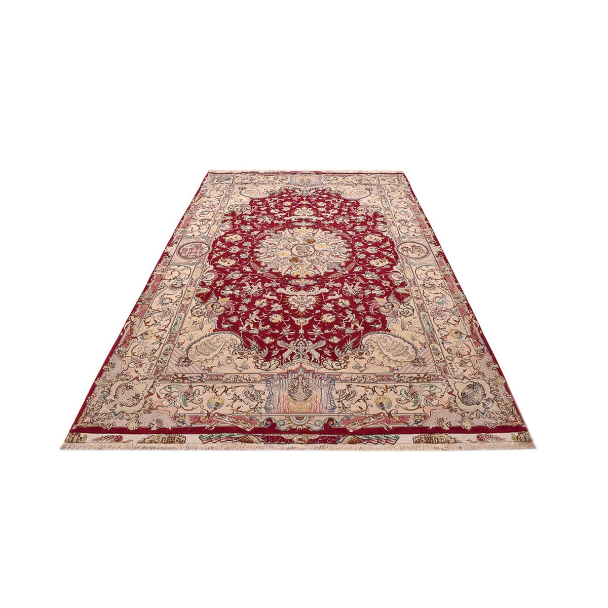 Perzisch tapijt - Tabriz - Royal - 305 x 198 cm - rood