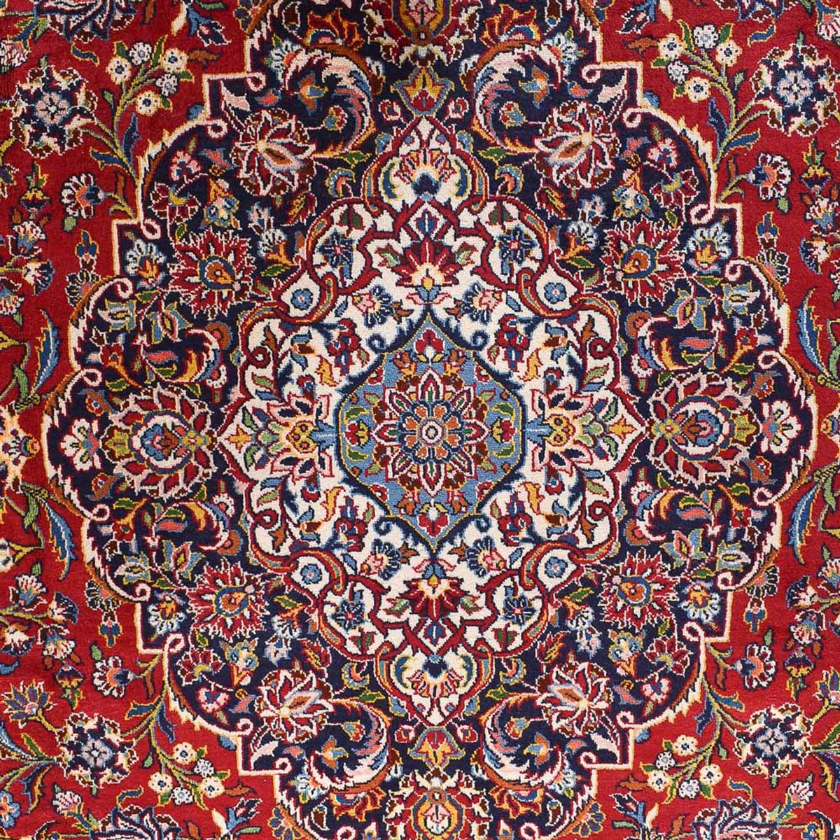 Perzisch tapijt - Keshan - Koninklijke - 452 x 300 cm - rood