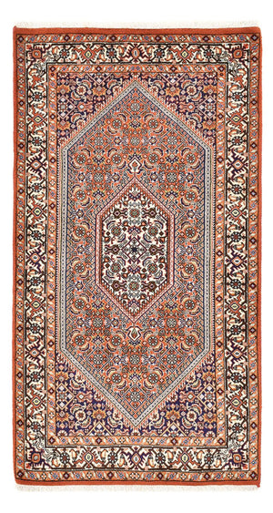 Perzisch tapijt - Bijar - 145 x 78 cm - bordeauxrood