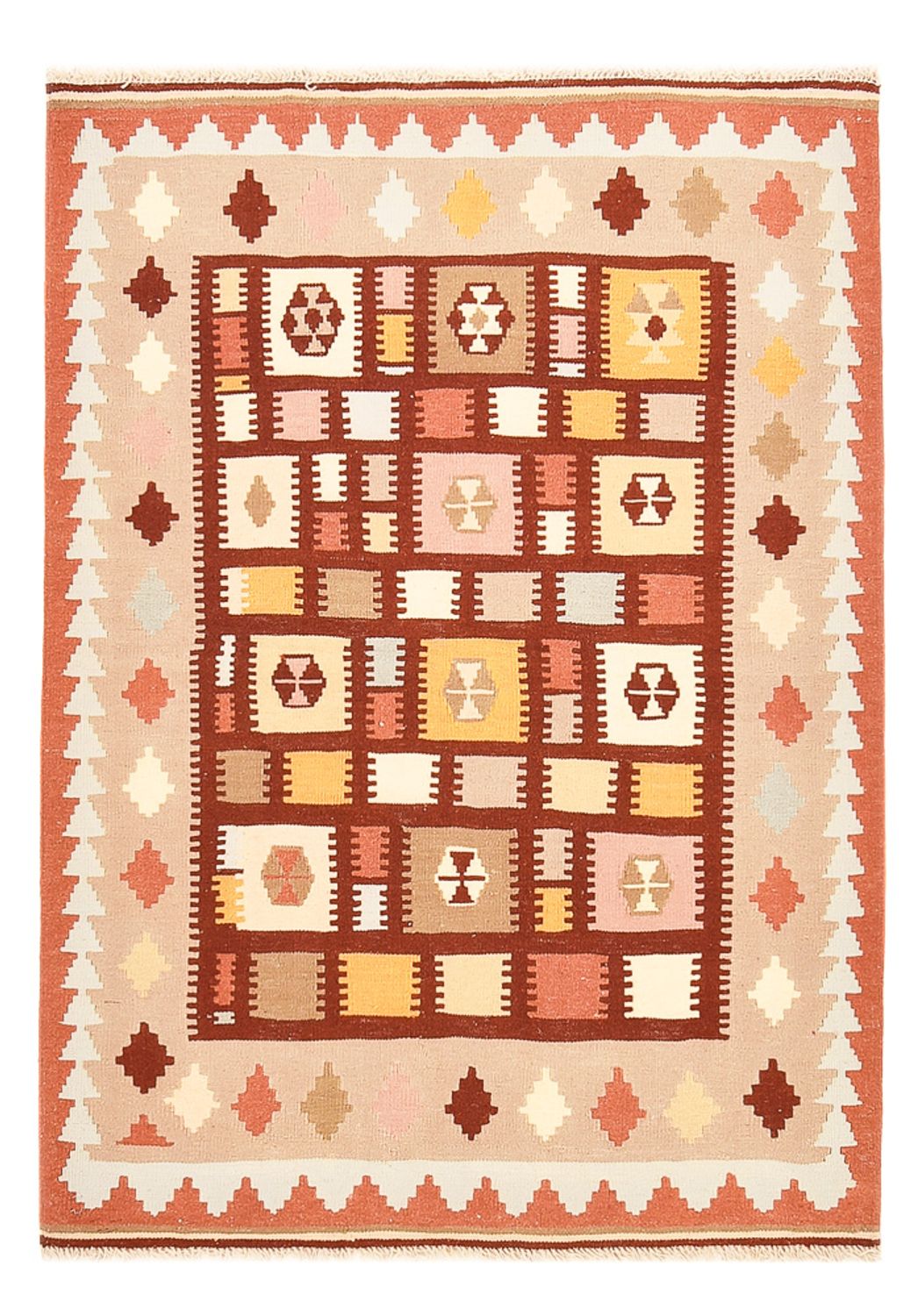 Kelim tapijt - Oosters - 147 x 103 cm - veelkleurig