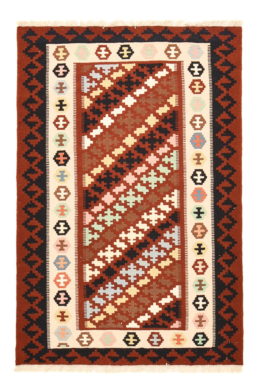 Kelim tapijt - Oosters - 150 x 100 cm - veelkleurig