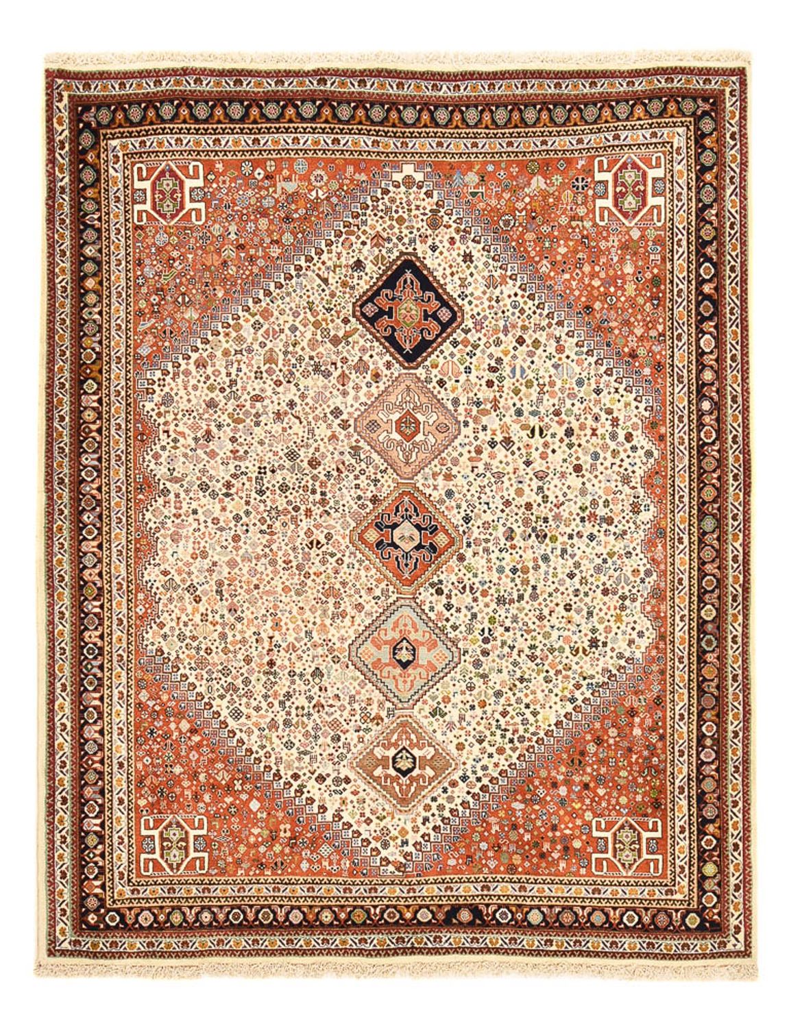 Gabbeh Tapijt - Kashkuli Perzisch - 222 x 174 cm - zand