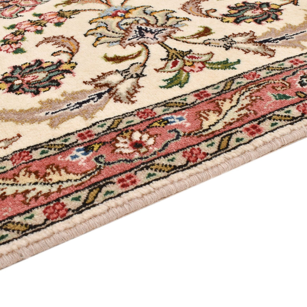 Loper Perzisch tapijt - Tabriz - Premium - 302 x 72 cm - zand