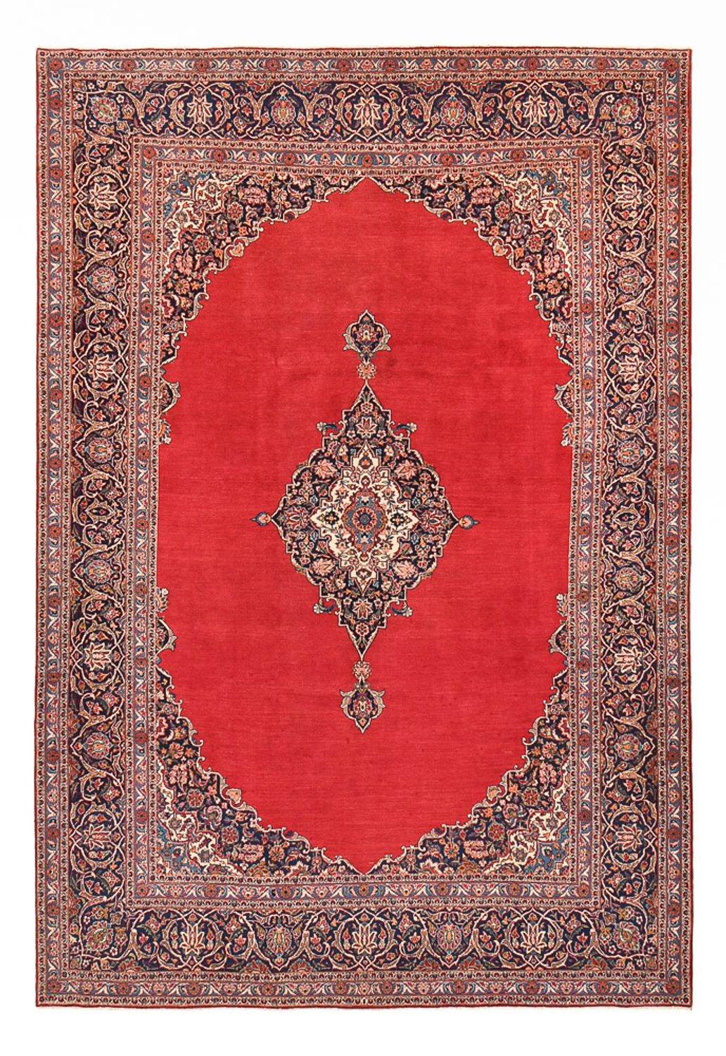Perzisch tapijt - Keshan - 377 x 252 cm - rood
