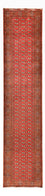 Loper Turkaman tapijt - 369 x 86 cm - rood