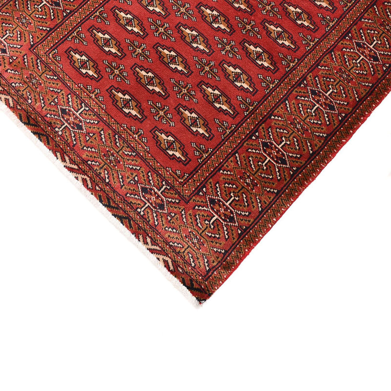 Loper Turkaman tapijt - 369 x 86 cm - rood