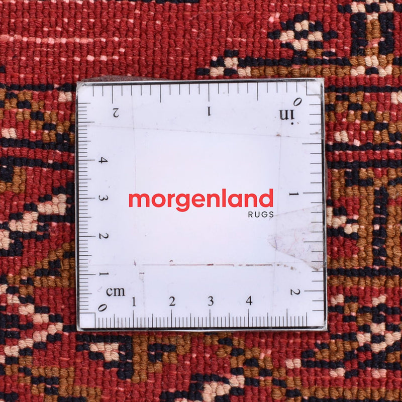 Loper Turkaman tapijt - 369 x 86 cm - rood