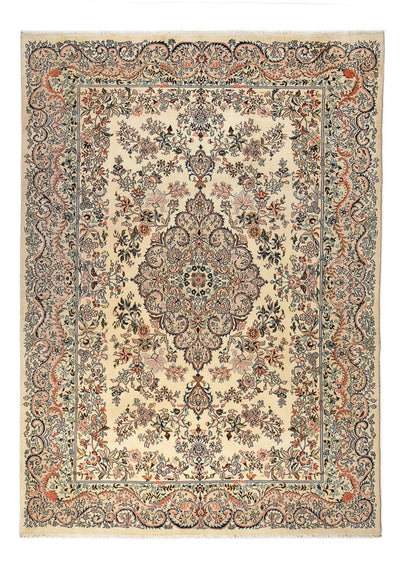 Kashmar Tapijt 240x338cm - Perzisch tapijt - donker beige