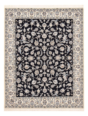 Perzisch tapijt - Nain - Koninklijk - 190 x 148 cm - donkerblauw