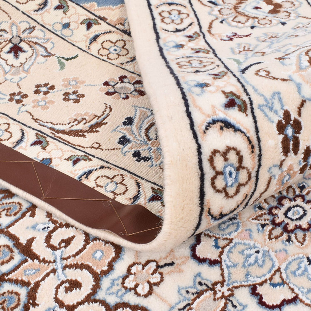 Perzisch tapijt - Nain - Koninklijk - 242 x 158 cm - blauw