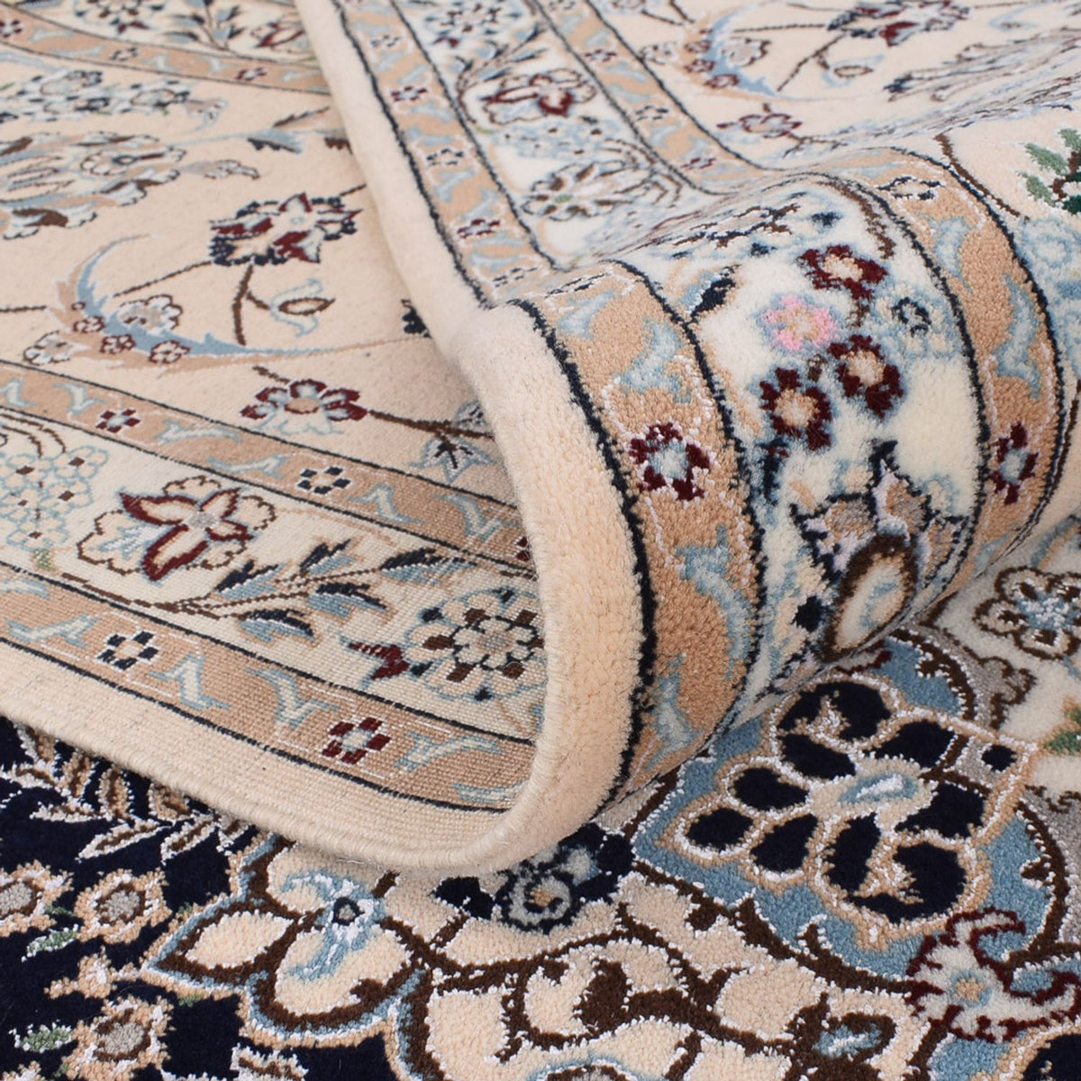 Perzisch tapijt - Nain - Premium - 306 x 254 cm - donkerblauw