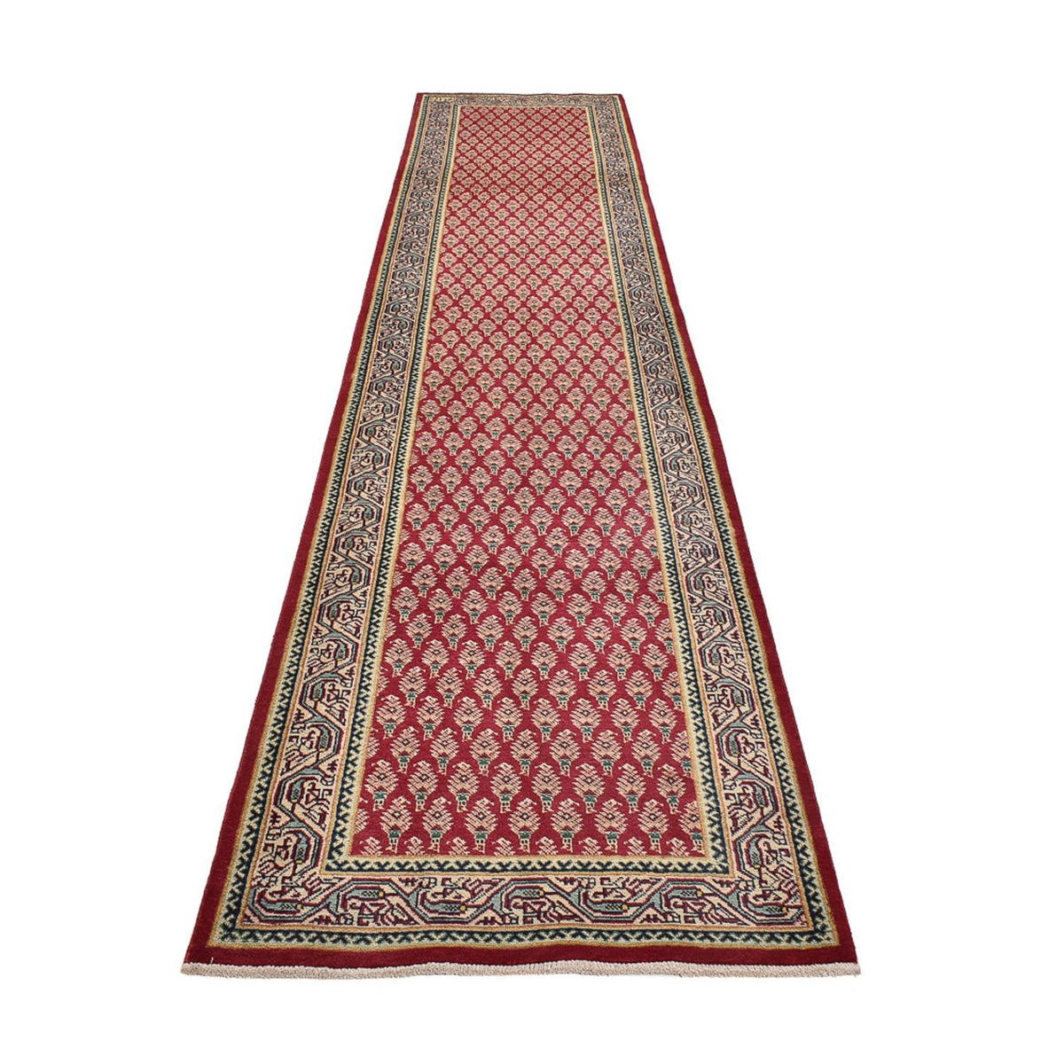 Loper Perzisch tapijt - Tabriz - 478 x 99 cm - rood