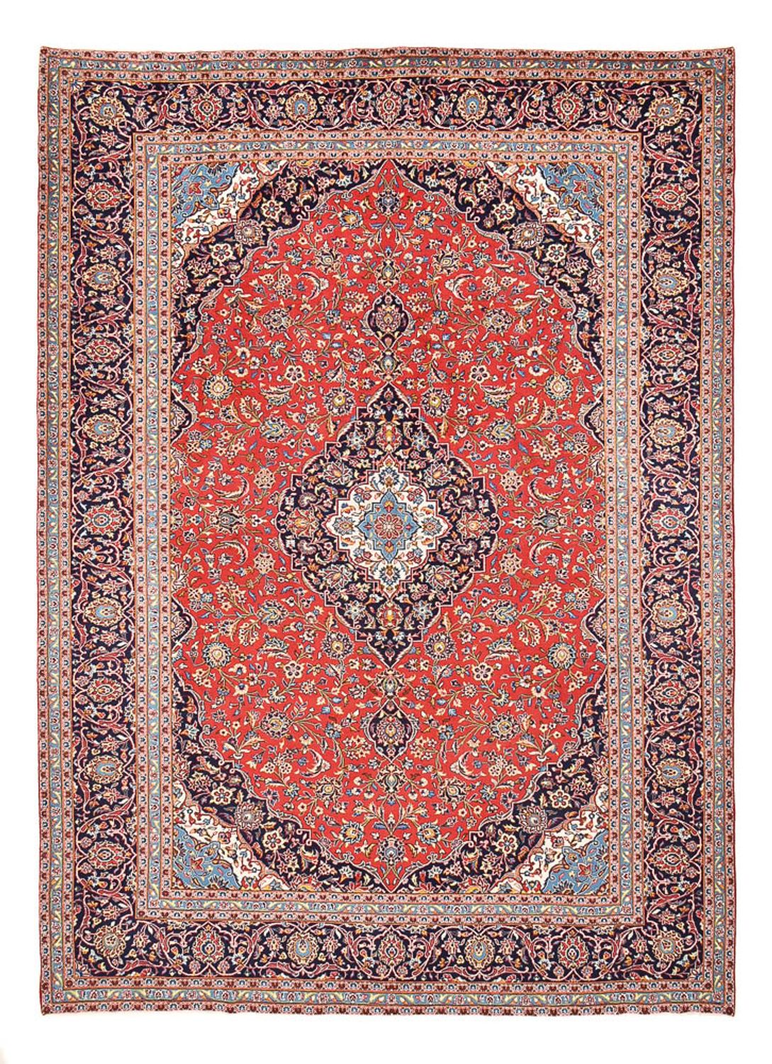 Perzisch tapijt - Keshan - 395 x 286 cm - rood