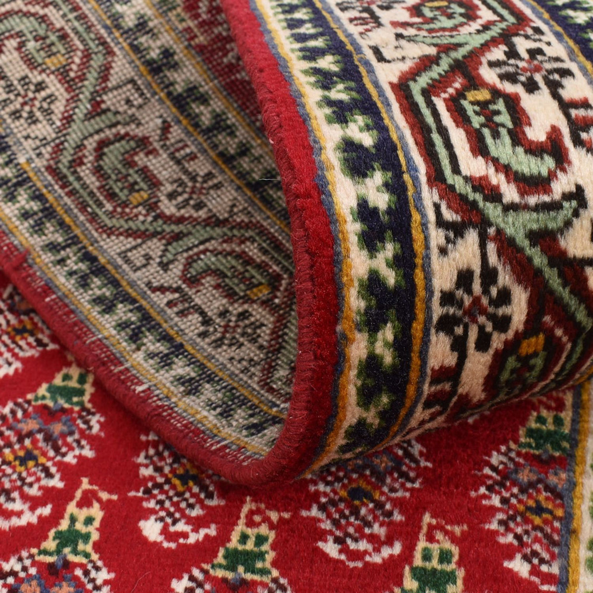 Loper Perzisch tapijt - Tabriz - 460 x 73 cm - rood