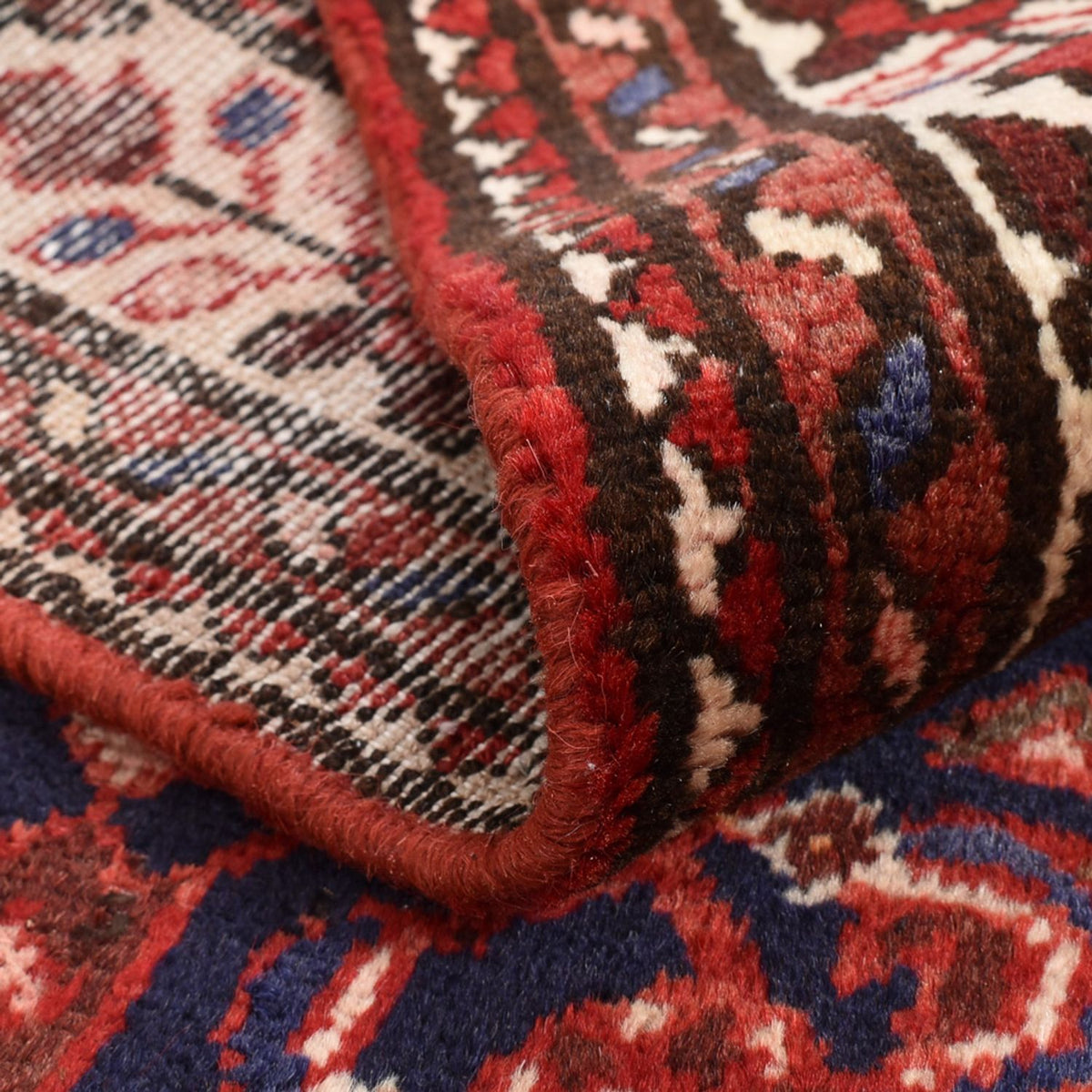 Loper Perzisch Tapijt - Nomadisch - 419 x 88 cm - bordeauxrood