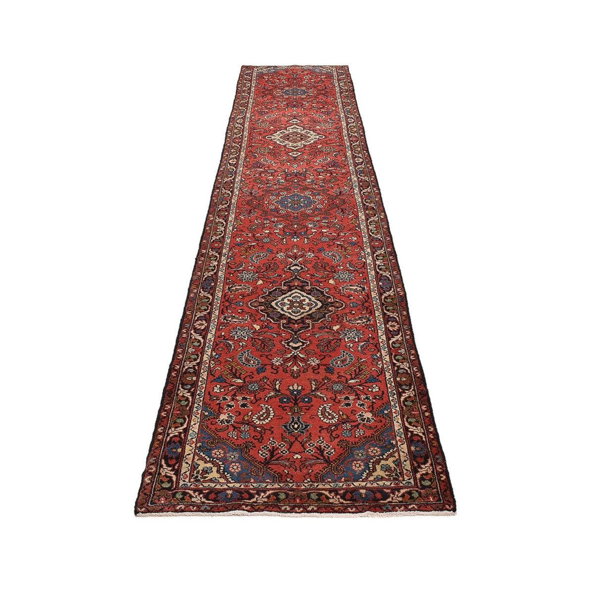 Loper Perzisch Tapijt - Nomadisch - 420 x 78 cm - rood