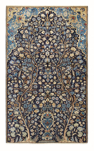 Perzisch tapijt - Klassiek - 240 x 139 cm - donkerblauw